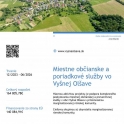 Zverejnenie: Miestne občianske a poriadkové služby vo Vyšnej Olšave